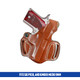 DeSantis Gunhide 085 Thumb Break Mini Slide Belt Holster Fits SIG P938 Right Hand Tan Leather 085TA37Z0