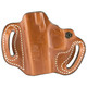 DeSantis Gunhide 086TA8BZ0 Mini Slide  OWB Tan Leather Belt Slide Fits Glock 4343x48 Belt 1.75 Wide Right Hand