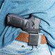 Galco STO834B StowNGo  IWB Black Leather Compatible w Glock 4848 MOSSW MP Shield EZ Belt Clip Mount Right Hand