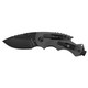 Kershaw 8720 Shuffle DIY 2.40 Folding Drop Point Plain Black Oxide 8Cr13MoV SS Blade Gray GlassFilled Nylon Handle Includes Pocket Clip