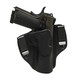 Tagua Gunleather Crusader - 2 in 1 Premium Leather Holster  Black Right Handed Holster for Belts  IWB/OWB & Removable Steel Clips  Fits Most GLK Full Size 9/.40 mm & Similar Frame Double Stack