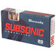 Hornady 80877 Subsonic  300 Blackout 190 gr 1050 fps SubX SX 20 Round Box