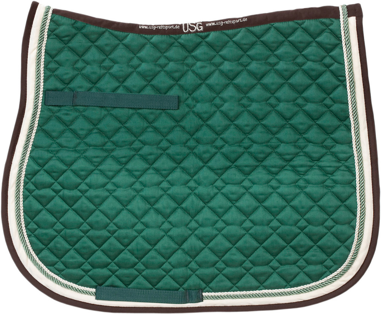 Usg Saddle Pad Dark Green The Posh Pony Boutique