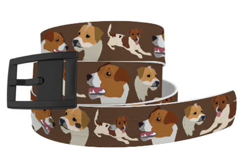 C4 Classic Belt - Jack Russel with Black Buckle