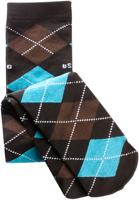 USG Nylon Socks in Black/Brown/Tourquoise