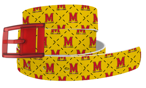 C4 Classic Belt - University of Maryland with Red Buckle