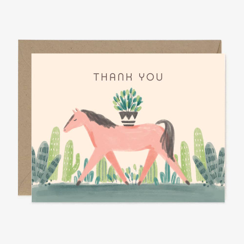 Wild Mustang Thank You Card