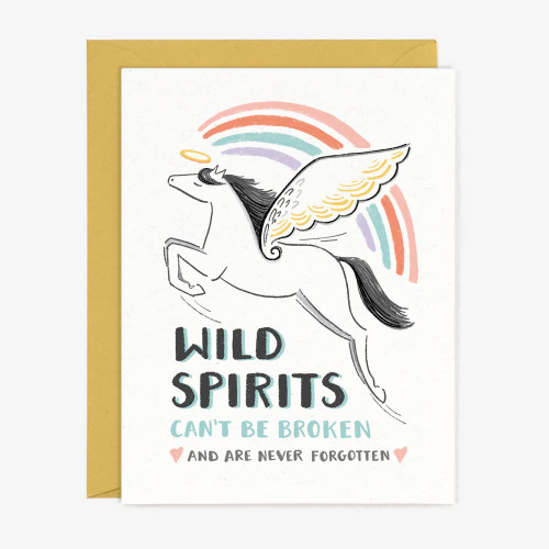 Wild Spirits Sympathy Card