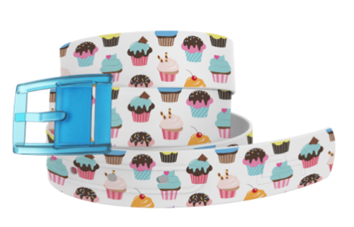 C4 Classic Belt - Cupcakes with Baby Blue Buckle