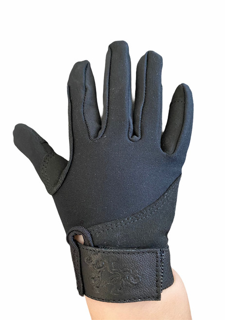 Belle & Bow Kid's Riding Gloves - Black