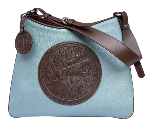 Tucker Tweed Tweed Manor Tote: Jumper - Sky Blue / Dark Chocolate