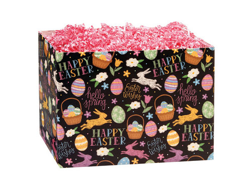 Easter Chalkboard Basket Box, 10.25x6x7.5"