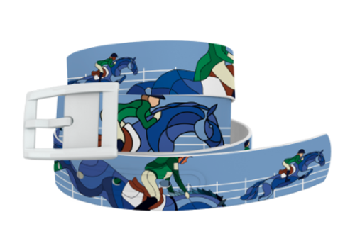 C4 Classic Belt - Horse on the L O O S E - Kentucky Blue