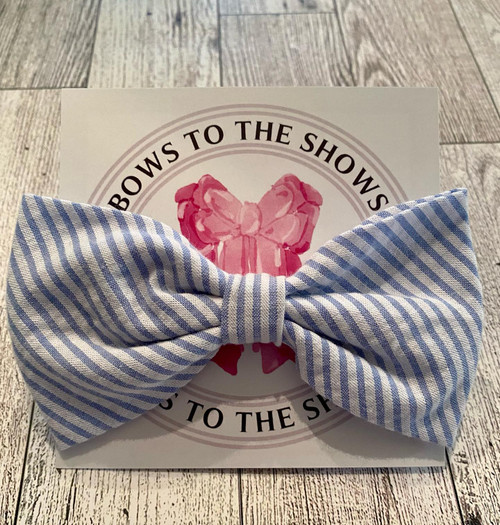 Blue Stripe Boy's Bowtie