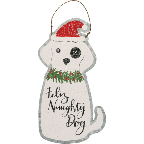 Ornament - Feliz Naughty Dog