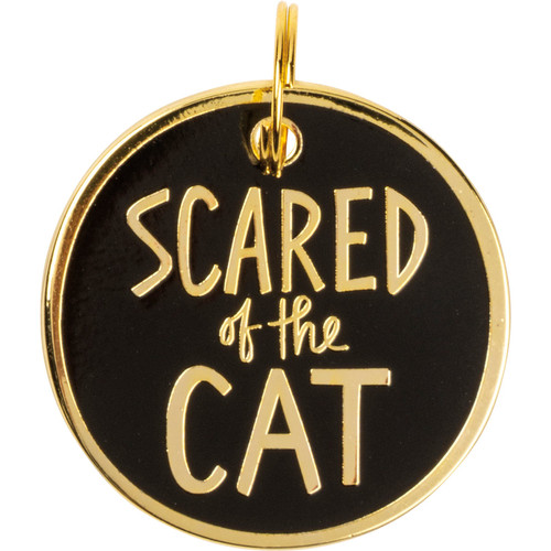 Collar Charm - Scared Of The Cat