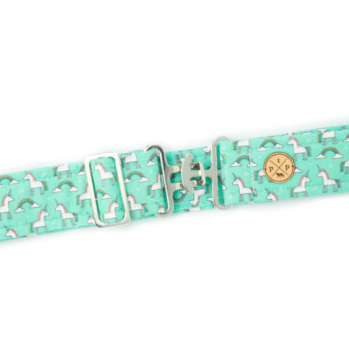 Kid's Belt - Teal Magical Unicorn - 1" Wide