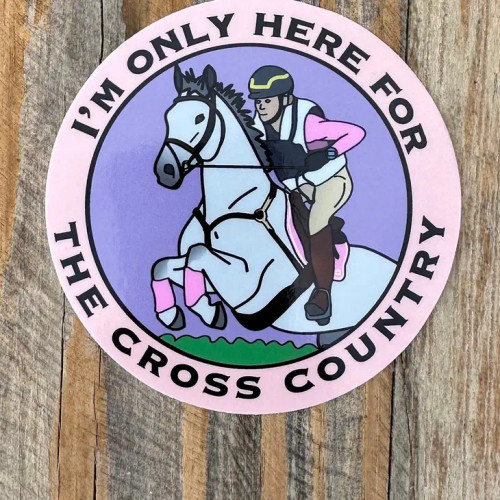 Cross Country Jumping Sticker