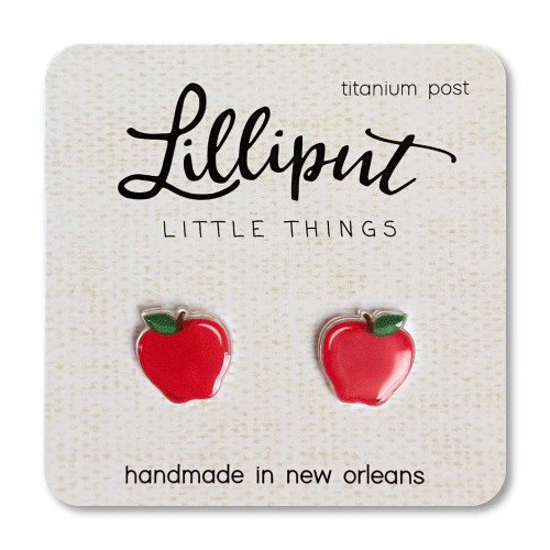 Lilliput Post Earrings - Apple
