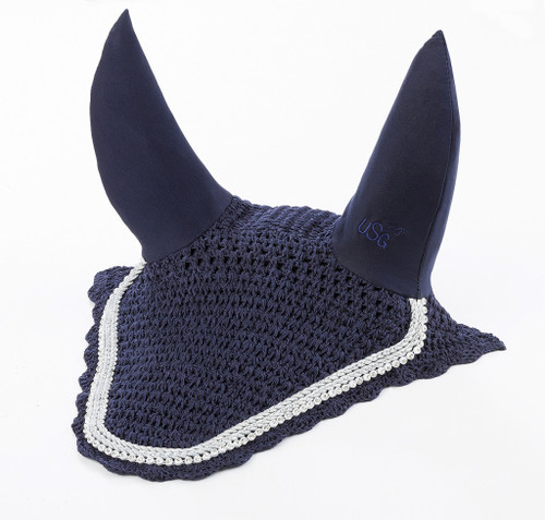 USG Baroness Fly Veil - Navy/Silver