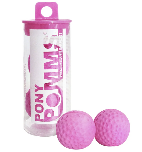 Original POMMS Premium Equine Earplugs - Pony Size - Pink