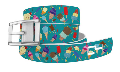 C4 Classic Belt - Ice Cream Dream with Silver Chrome Buckle