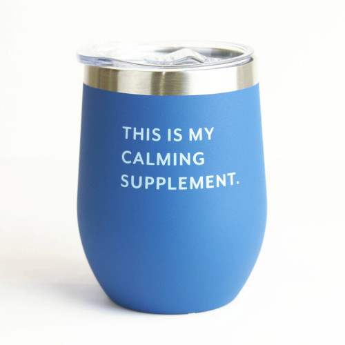 Calming Supplement Wine Tumbler