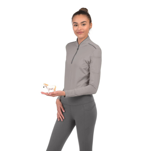 Chestnut Bay Performance Rider SkyCool Sun Shirt - Ash