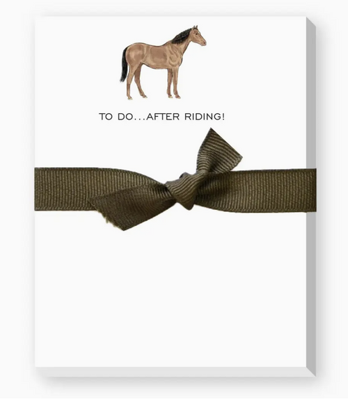 To Do After Riding Mini Notepad - Horse
