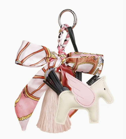 Guardian Angel Horse Bag Charm (Pink)