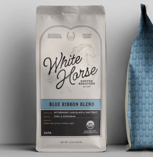 White Horse Coffee Roasters - Blue Ribbon Blend - Whole Bean - 12 oz.