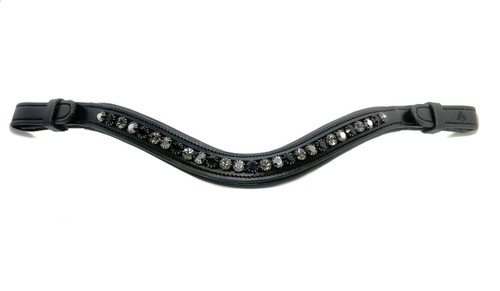 Black Oak Nightshade Browband - Black