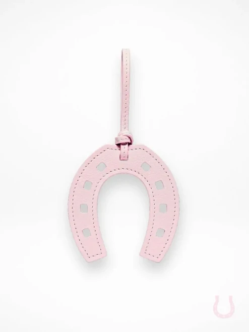 Lucky Pink Horseshoe Bag Charm