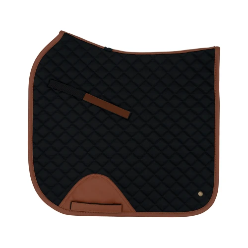 Sixteen Cypress Black & Cognac Dressage Pad