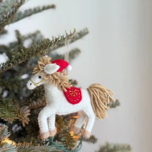 Felt Ornament - 2026 Christmas Horse