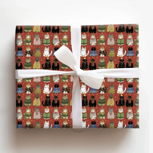 Yule Kittens Gift Wrap - 6' Roll