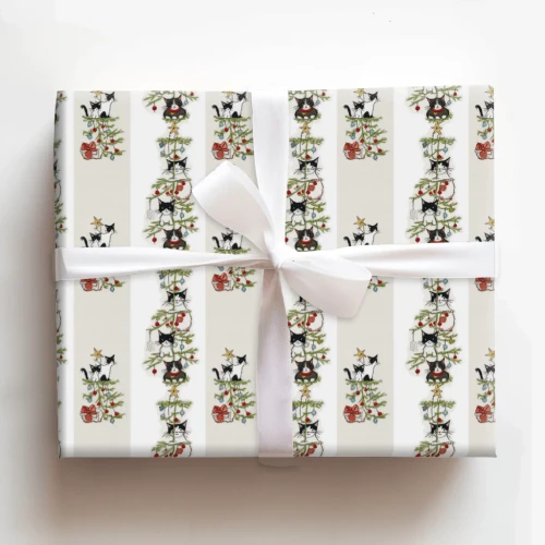 Purr-fect Ornaments Gift Wrap - 6' Roll