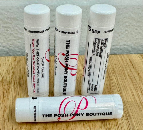 SPF 15 Peppermint Lip Balm - Add Your Logo - Min 200