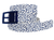 C4 Classic Belt - San Solei Bobcat Navy with Navy Buckle