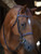 Black Oak Poppy Hunter Bridle with Laced Reins