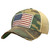 American Flag Distressed Trucker Cap in Camo