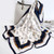 Silky Satin Snaffle Bit Scarf - Navy