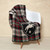 Eco Equestrian Tartan Plaid Throw - Pomegranate/Hunter