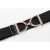 Ellany Black - 1.5" Rose Gold Stirrup Elastic Belt
