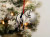 Dressage Horse Christmas Ornament - Grey Half Pass Dressage