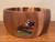 Hand Painted Small Wooden Bowl with Three Eventing Scenes