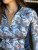Arista Bouquet Long Sleeve Quarter Zip With Mesh - Navy