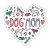 Heart Dog Mom Sticker