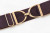 Ellany Bordeaux - 2" Gold Stirrup Elastic Belt