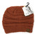 CC Pony Tail Beanie - Rust